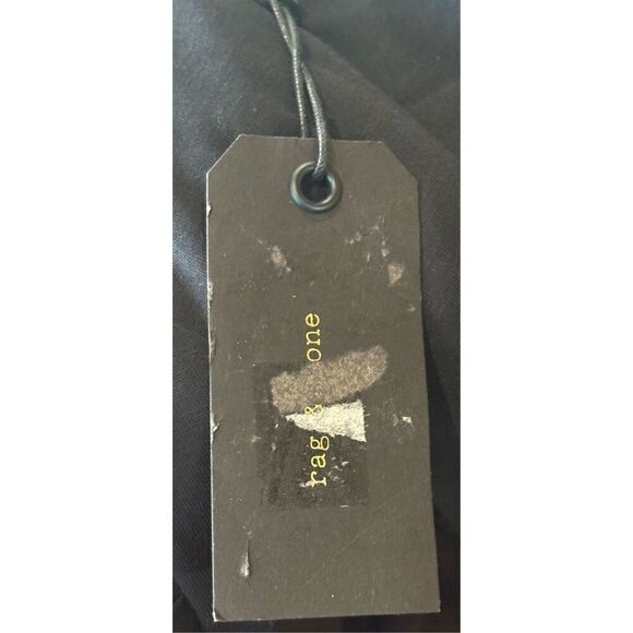 Rag & Bone Draped Shaw Turtleneck Midi Dress Long Sleeve in Black NWT Size Large - Picture 7 of 8